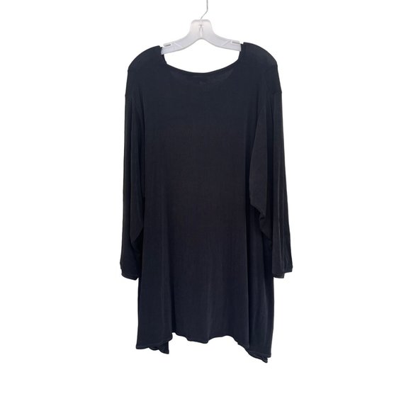 Dress to kill women’s one size Onesize black long dress or blouse 2X Oversized - Picture 2 of 9